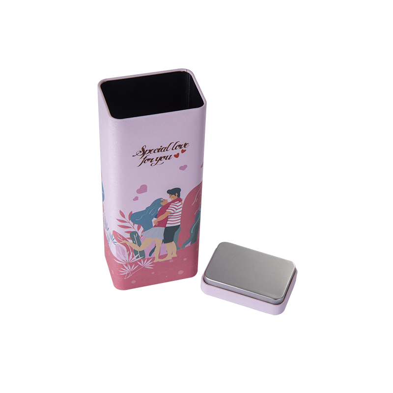 Bespoke rectangular shape airtight tea packing tin box 