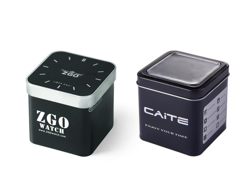 square watch tin box