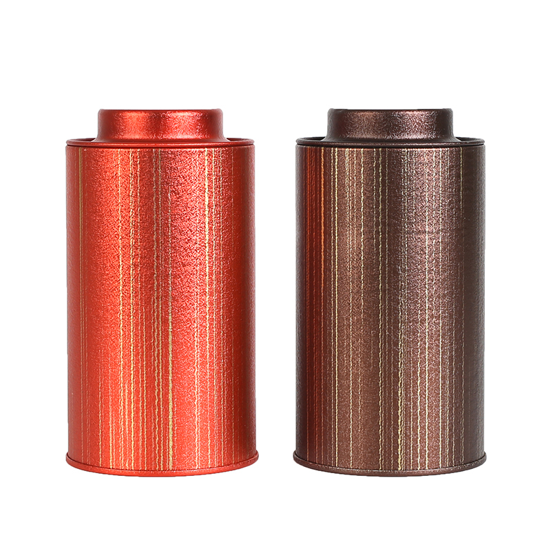 stock round with handle lid tin box tea packing