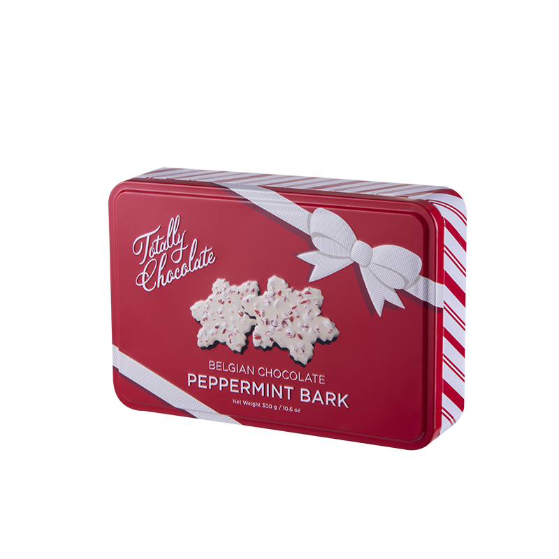 elegant appearance rectangular metal chocolate storage box