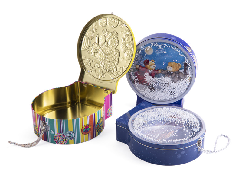 rectangular hinged tin box