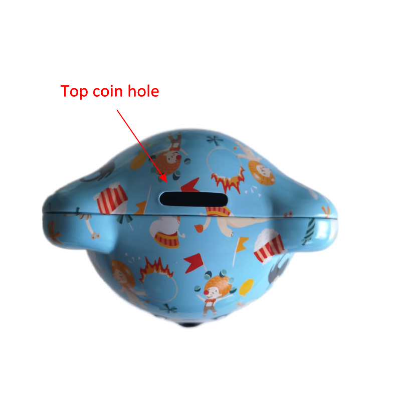 Cute bear shaped cookie tin box