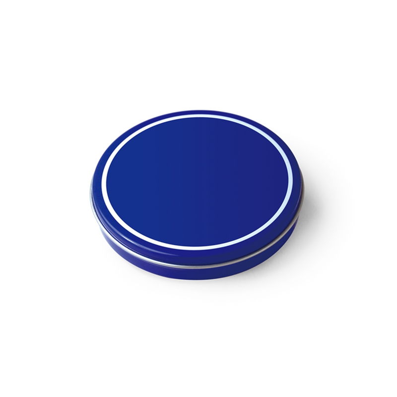 Small round cream tin jar