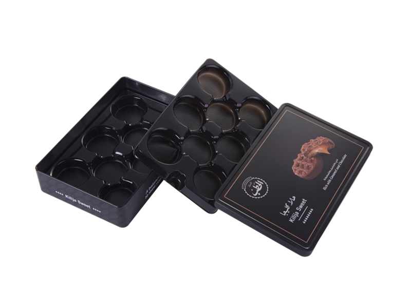 Rectangular cookie tin box