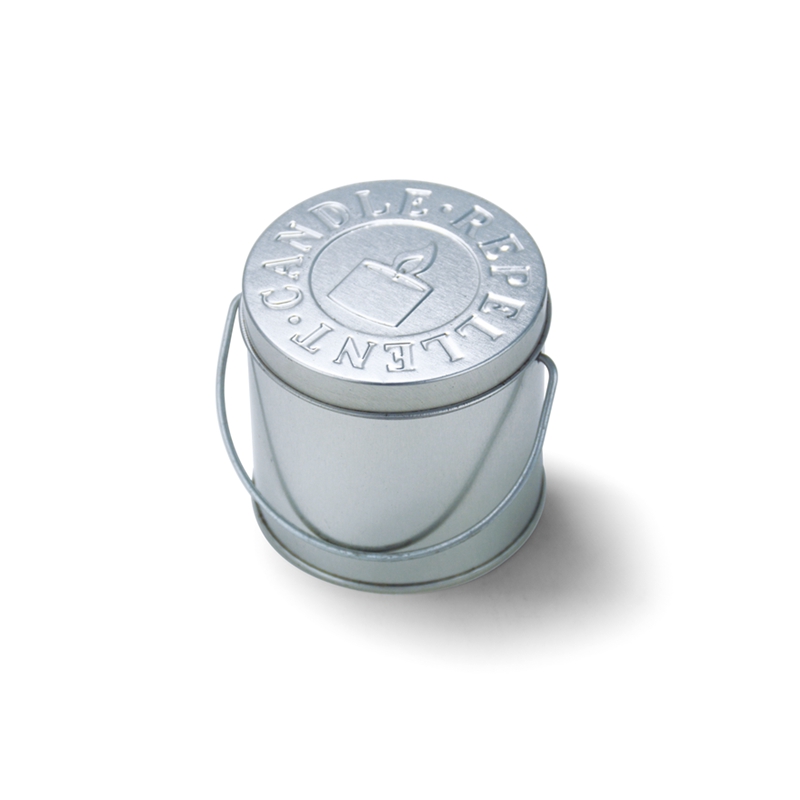 small candle tin box with handle