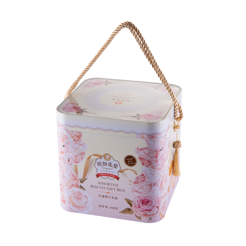 Large tin boxes with handles