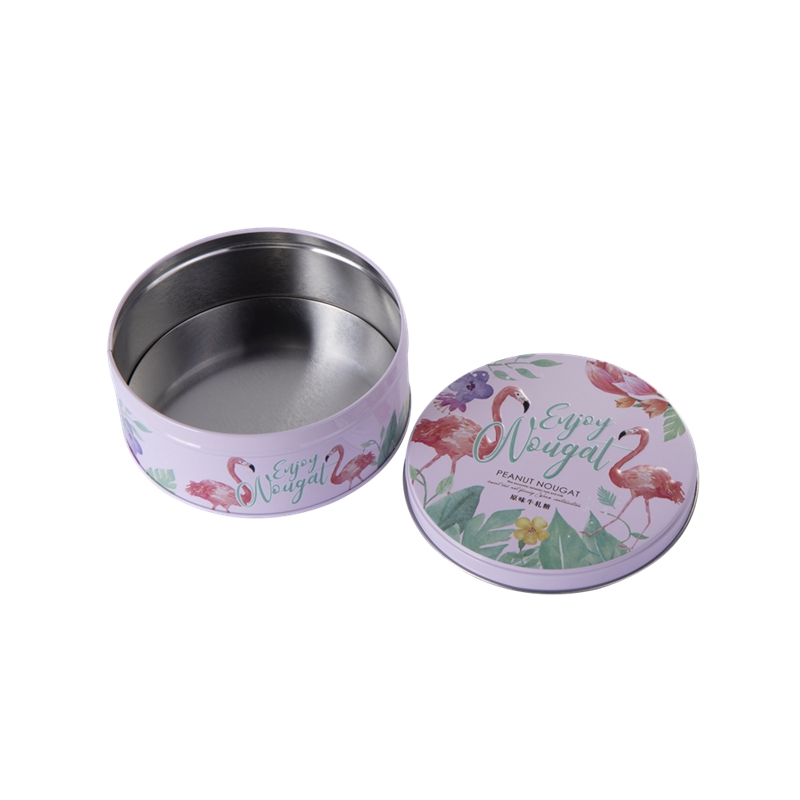 Printed Round Candies Tin Box