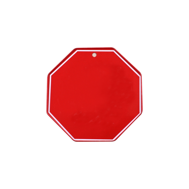 Octagonal tin sign