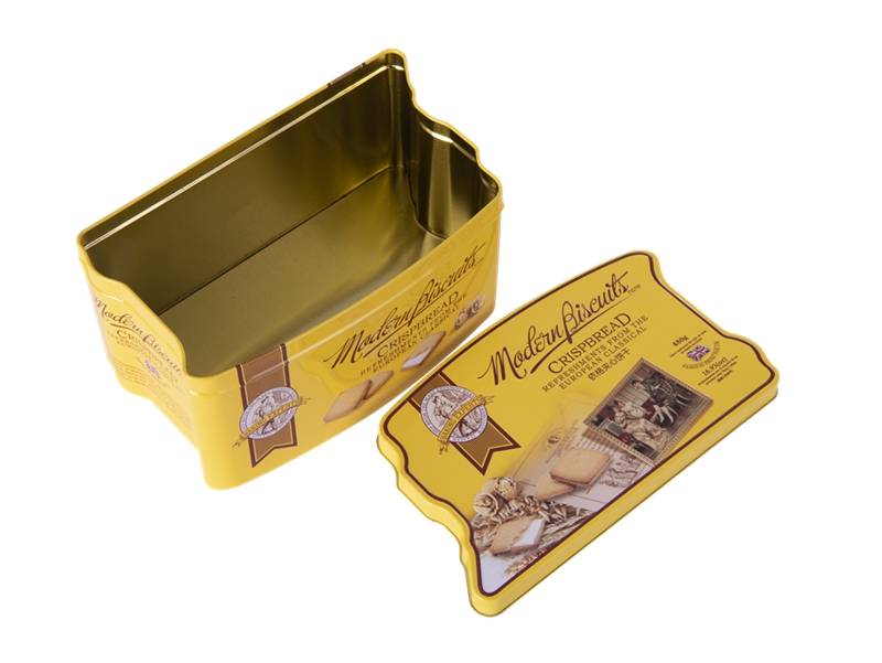 Large special shaped tin box