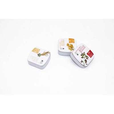 Square sliding lid mini mint tin box