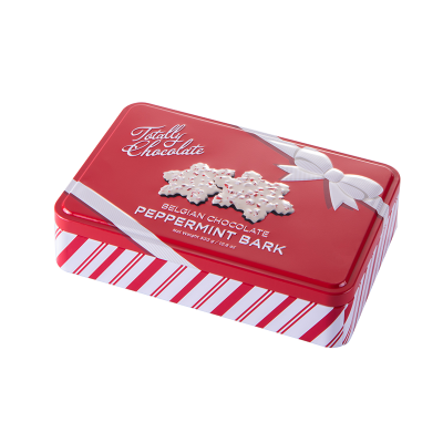 Rectangular chocolate tin box