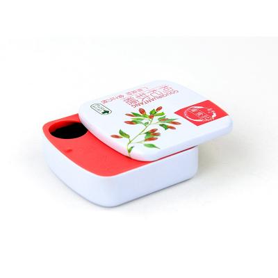 Mini candy tin box with sliding lid