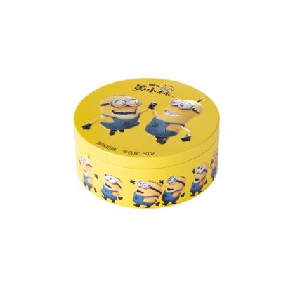 Small round packaging tin box