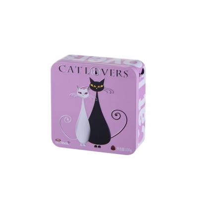 High quality square sweet candy tin box