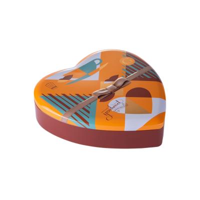 Heart shaped tin box for candies