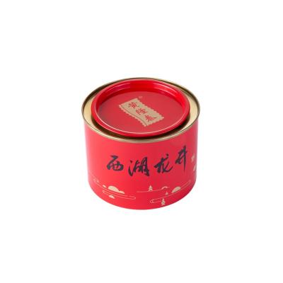 Round metal tea packing tin box