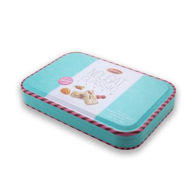 Two-piece rectangular cookie tin box