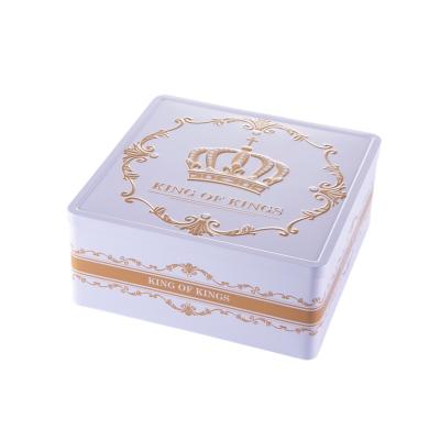 Square cookie tin box