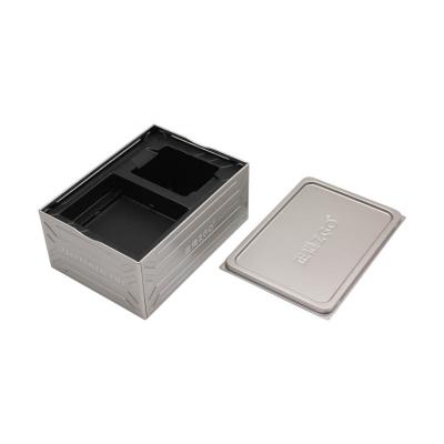 Rectangular watch tin box